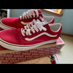 red old skool vans